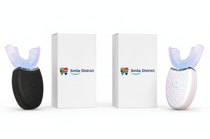Smile District Logo Centered on Packaging